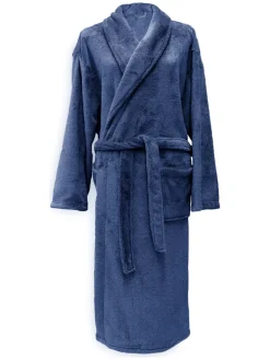 Bademantel "Cara" in Indigo Blau