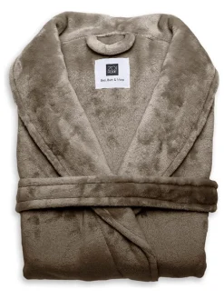 Bademantel "Cara" in Taupe