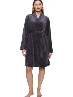 Bademantel in Anthrazit