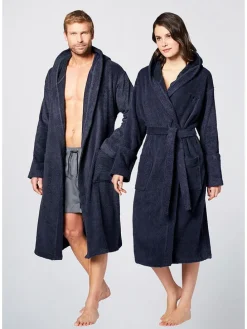 Bademantel in Dunkelblau