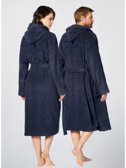 Bademantel in Dunkelblau