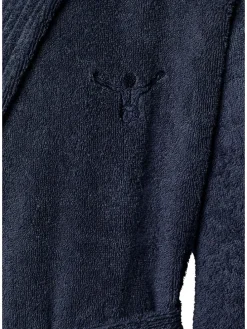 Bademantel in Dunkelblau