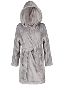 Bademantel in Grau