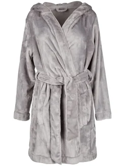 Bademantel in Grau