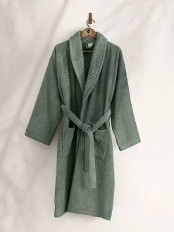 Bademantel in Grün