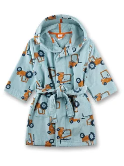 Bademantel in Hellblau