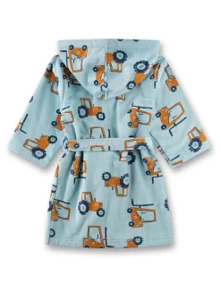 Bademantel in Hellblau