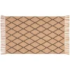 Badematte ''Calama'' in Beige/ Schwarz - (L)80 x (B)50 cm