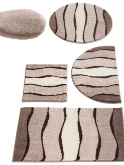 Badematte in Beige/ Creme