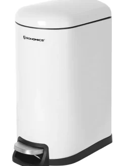 Badezimmereimer in Weiß - (B)18,5 x (H)39 x (T)31,5 cm