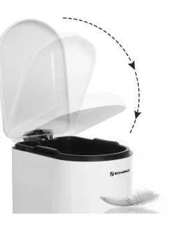 Badezimmereimer in Weiß - (B)18,5 x (H)39 x (T)31,5 cm