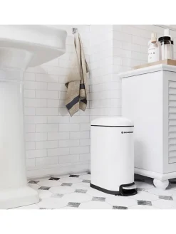 Badezimmereimer in Weiß - (B)18,5 x (H)39 x (T)31,5 cm