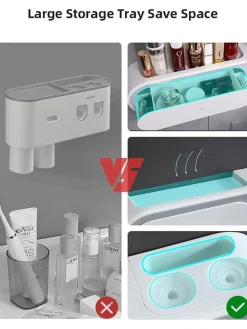 Badezimmer-Organizer in Weiß - (B)34,5 cm - (B)34,5 cm