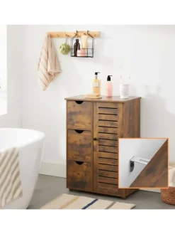 Badezimmerschrank in Braun - (B)60 x (H)80 x (T)30 cm