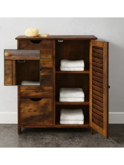 Badezimmerschrank in Braun - (B)60 x (H)80 x (T)30 cm