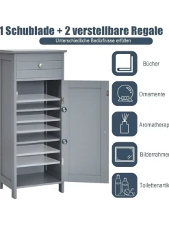 Badezimmerschrank in Grau