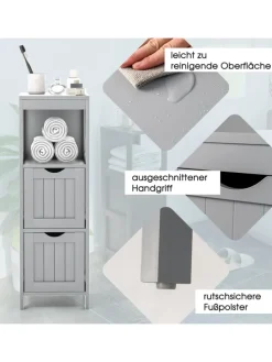 Badezimmerschrank in Grau