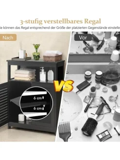 Badezimmerschrank in Schwarz