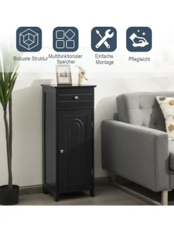 Badezimmerschrank in Schwarz