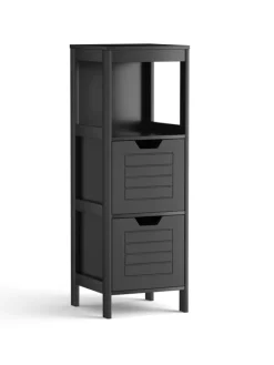 Badezimmerschrank in Schwarz