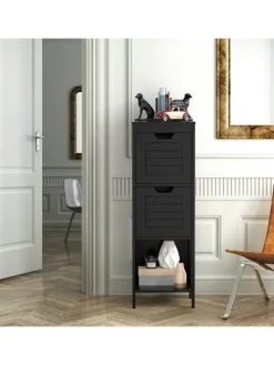 Badezimmerschrank in Schwarz