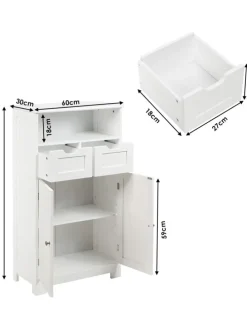 Badezimmerschrank in Weiß