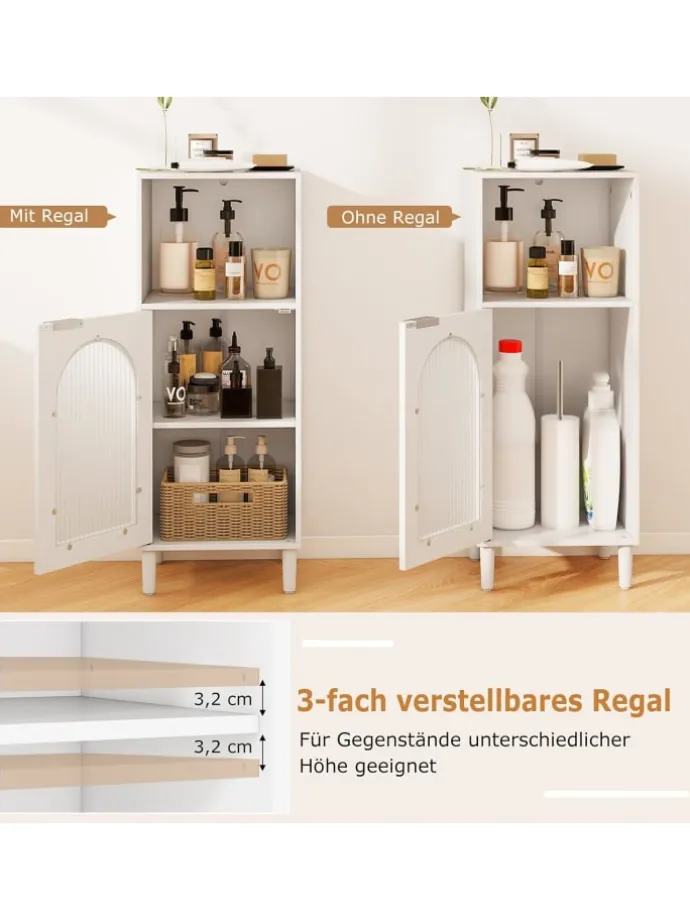 Badezimmerschrank in Weiß