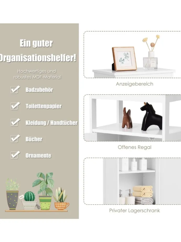 Badezimmerschrank in Weiß