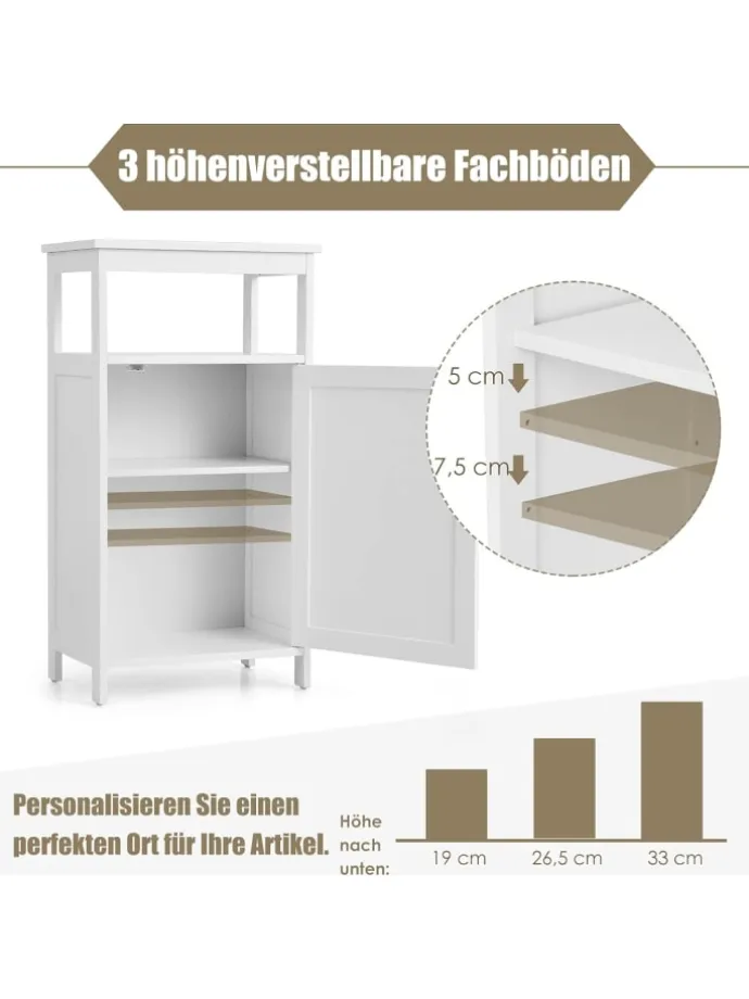 Badezimmerschrank in Weiß