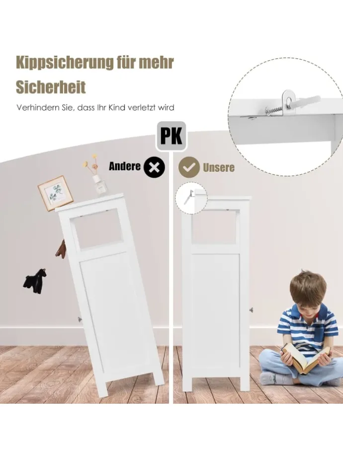 Badezimmerschrank in Weiß