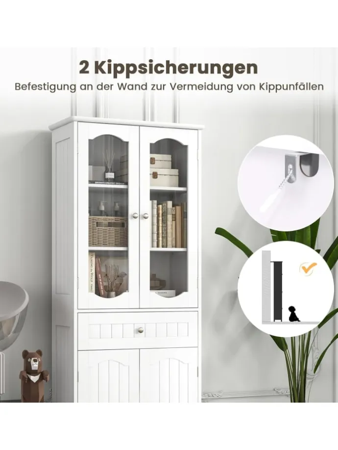 Badezimmerschrank in Weiß