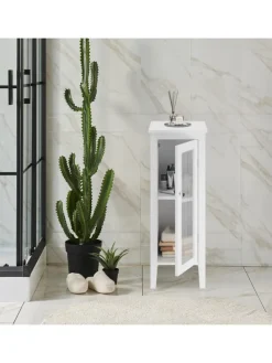 Badezimmerschrank in Weiß - (B)30 x (H)81 x (T)33 cm