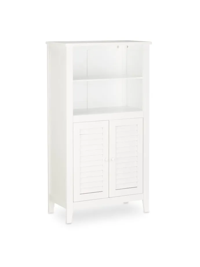 Badezimmerschrank in Weiß - (B)50 x (H)92 x (T)25,5 cm