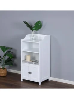 Badezimmerschrank in Weiß - (B)40,5 x (H)86 x (T)36 cm