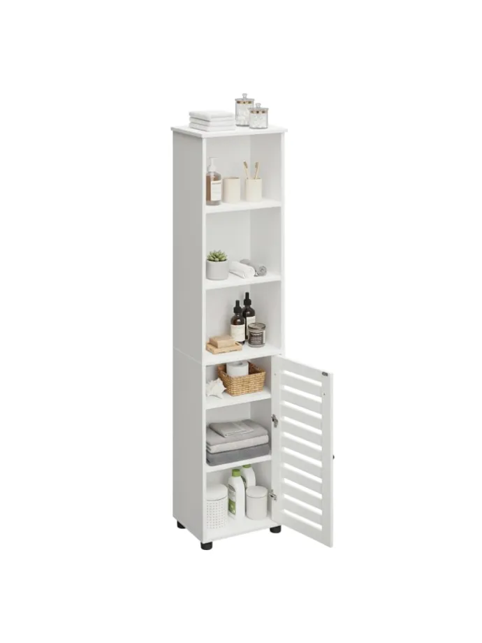 Badezimmerschrank in Weiß - (B)30 x (H)167 x (T)40 cm