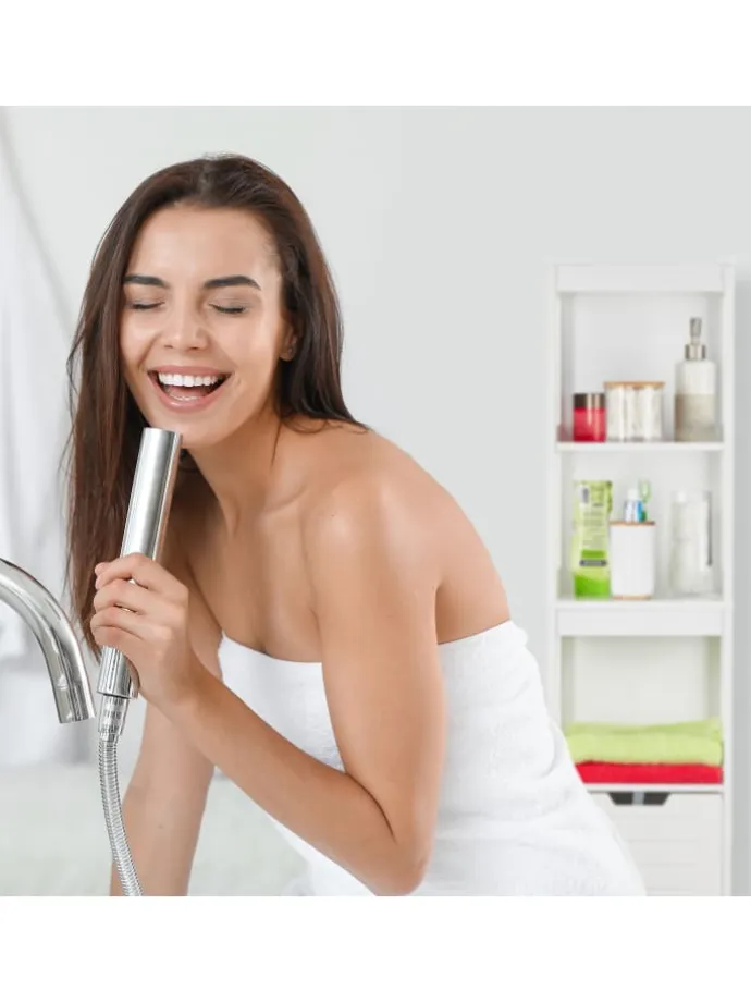 Badezimmerschrank in Weiß - (B)30 x (H)144 x (T)30 cm