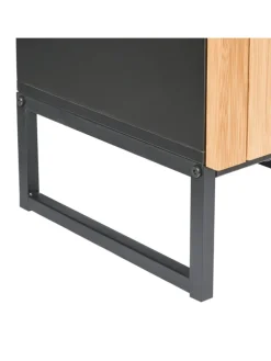 Badezimmerschrank MISCANTI in Braun/Schwarz - (W) 30 x (H) 90 x (L) 30 cm