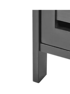 Badezimmerschrank OLATHE in Schwarz - (W) 18 x (H) 72 x (L) 17 cm