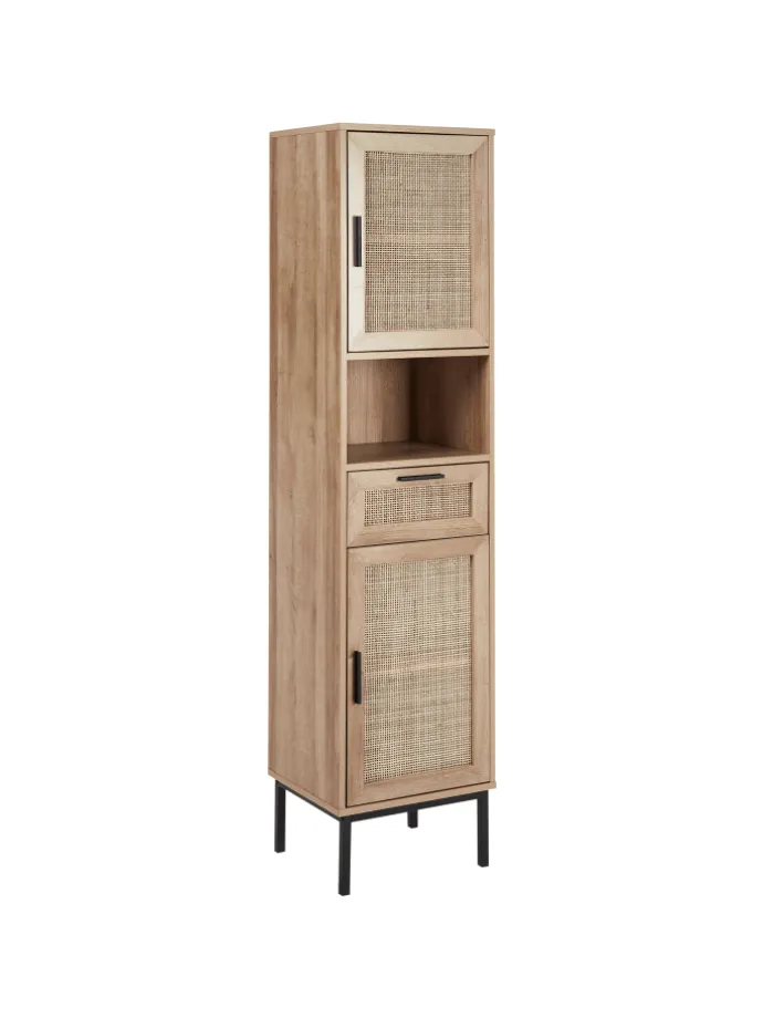 Badezimmerschrank ROSELL in /Braun - (W) 40 x (H) 165 x (L) 36 cm