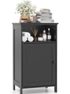Badezimmerschrank 40x30x70cm in Schwarz