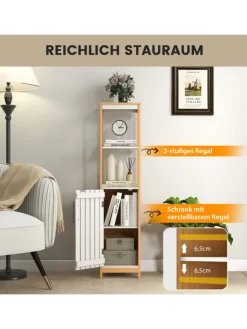 Badezimmerschrank 30x30x129cm in Beige