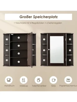 Badezimmerspiegelschrank in Braun