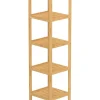 Badezimmer-Standregal in Hellbraun - (B)33 x (H)140 x (T)33 cm