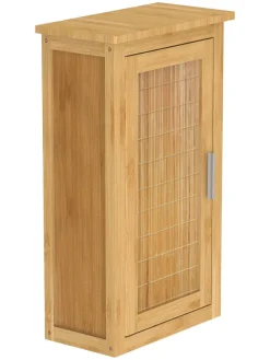 Badezimmer-Wandschrank in Hellbrau - (B)40 x (H)70 x (T)20 cm