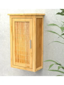 Badezimmer-Wandschrank in Hellbrau - (B)40 x (H)70 x (T)20 cm