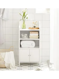 Badkommode in Weiß - (B)41 x (H)86 x (T)36cm