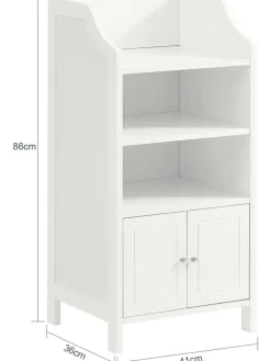 Badkommode in Weiß - (B)41 x (H)86 x (T)36cm