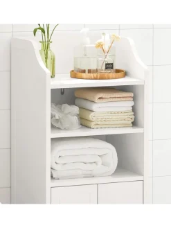 Badkommode in Weiß - (B)41 x (H)86 x (T)36cm