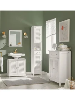 Badkommode in Weiß - (B)60 x (H)87 x (T)35cm