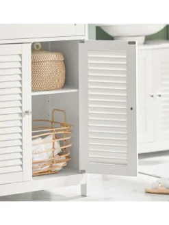 Badkommode in Weiß - (B)60 x (H)87 x (T)35cm